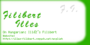 filibert illes business card